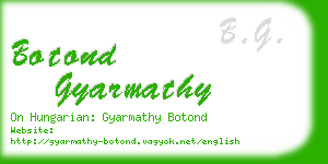 botond gyarmathy business card